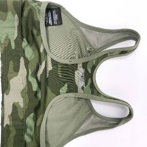 Camo pink running bra (s)